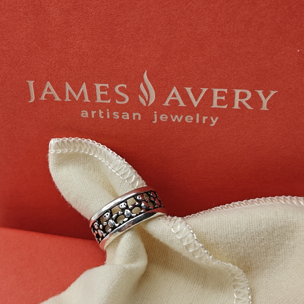 RETIRED PRISTINE HTF James Avery Teddy Bear Ring Sz 6.5